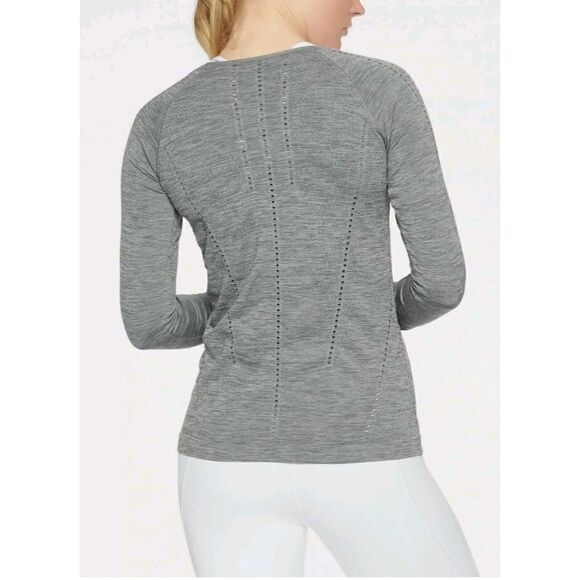 Athleta Foothill seamless laser cut long sleeve top M - Picture 2 of 9